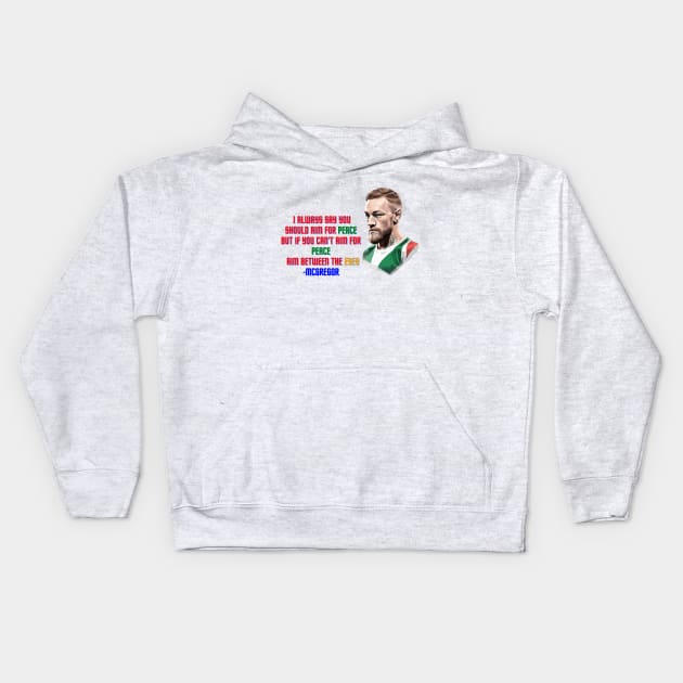 Conor Mcgregor Quotes Kids Hoodie by Merchandise Mania